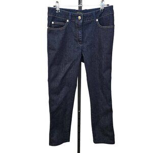Escada Womens Dark  Wash Straight Leg Jeans Size 38 US Medium